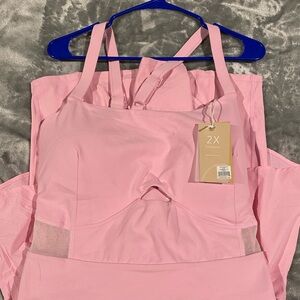 Popflex runsie romper size 2X pink